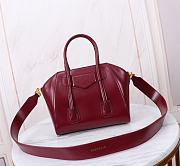 Givenchy Antigona Lock Mini Tote Red Wine 23x27x13cm - 5