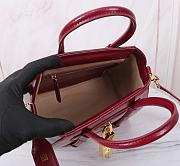 Givenchy Antigona Lock Mini Tote Red Wine 23x27x13cm - 4