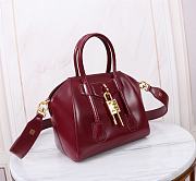 Givenchy Antigona Lock Mini Tote Red Wine 23x27x13cm - 3