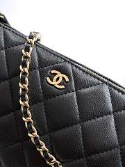 Chanel Phone Holder Chain Black Caviar Gold 21x12x5.5cm - 3
