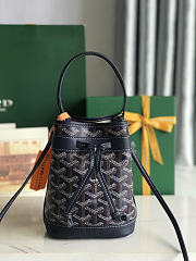 Goyard Petit Flot Mini Bucket Bag Navy Blue 17.5x12x10cm - 1