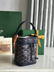 Goyard Petit Flot Mini Bucket Bag Navy Blue 17.5x12x10cm - 5
