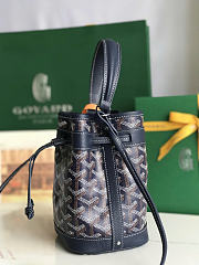 Goyard Petit Flot Mini Bucket Bag Navy Blue 17.5x12x10cm - 3