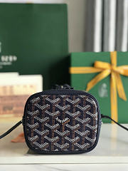Goyard Petit Flot Mini Bucket Bag Navy Blue 17.5x12x10cm - 2