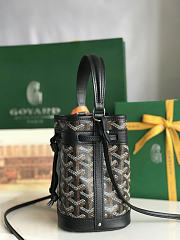 Goyard Petit Flot Mini Bucket Bag Black 17.5x12x10cm - 6