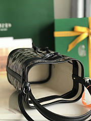 Goyard Petit Flot Mini Bucket Bag Black 17.5x12x10cm - 5