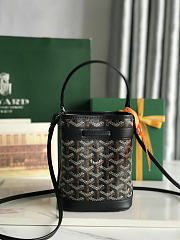 Goyard Petit Flot Mini Bucket Bag Black 17.5x12x10cm - 4