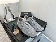 Chanel Grey Tweed Sneakers - 2