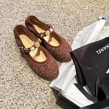 Chanel Tweed Embellished Mary Janes