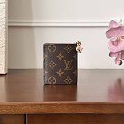 Louis Vuiton LV Charms Wallet Monogram Pink 10x9x2.5cm - 5