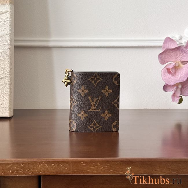 Louis Vuiton LV Charms Wallet Monogram Blue 10x9x2.5cm - 1