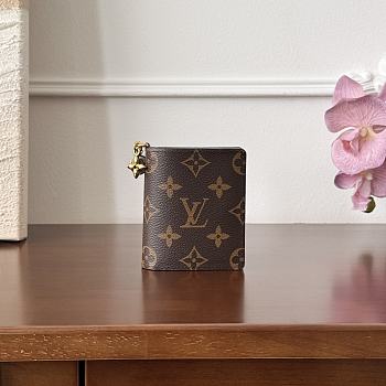 Louis Vuiton LV Charms Wallet Monogram Blue 10x9x2.5cm