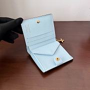 Louis Vuiton LV Charms Wallet Monogram Blue 10x9x2.5cm - 3
