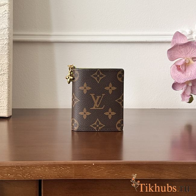 Louis Vuiton LV Charms Wallet Monogram Green 10x9x2.5cm - 1