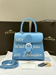 Delvaux L'Humour MM Black Blue 28x15x26cm - 1