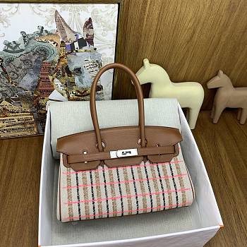Hermes Birkin Shoulder Brown 29 Silver 29x16x14cm