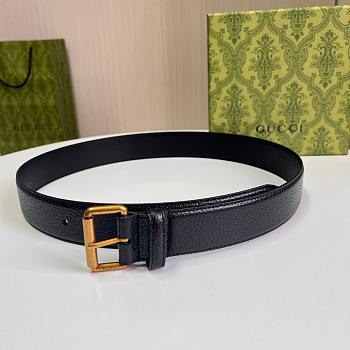 Gucci Black Gold Belt 4cm
