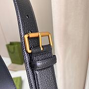 Gucci Black Gold Belt 4cm - 2