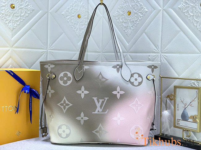 Louis Vuitton LV Neverfull MM Tote Sunset Khaki 31x28x14cm - 1