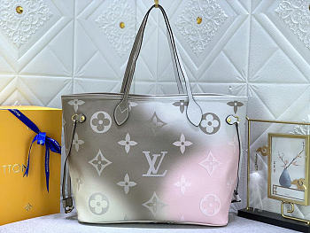 Louis Vuitton LV Neverfull MM Tote Sunset Khaki 31x28x14cm