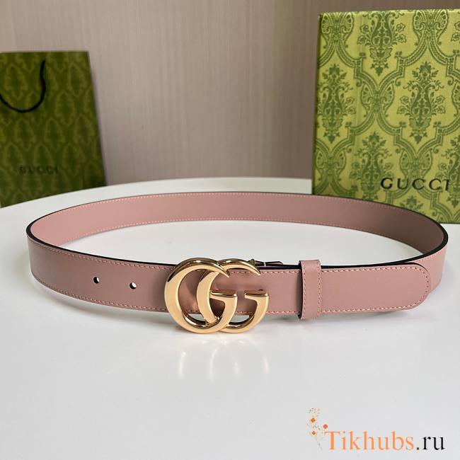 Gucci Pink Gold Belt 3cm - 1