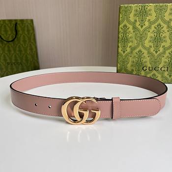 Gucci Pink Gold Belt 3cm