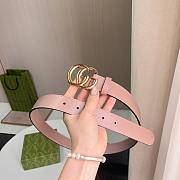Gucci Pink Gold Belt 3cm - 5
