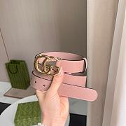 Gucci Pink Gold Belt 3cm - 4
