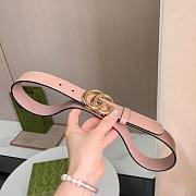 Gucci Pink Gold Belt 3cm - 3