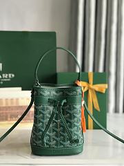 Goyard Petit Flot Mini Bucket Bag Green 17.5x12x10cm - 1