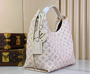 Louis Vuitton LV Carmel Mahina Bag Dream Cream 40x35x17cm - 5