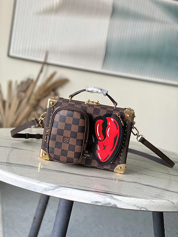 Louis Vuitton LV Sawagani Trunk Damier Bag 22x16x11cm