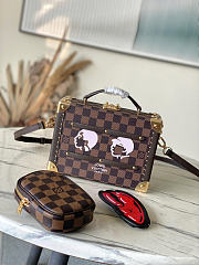 Louis Vuitton LV Sawagani Trunk Damier Bag 22x16x11cm - 4