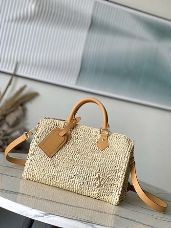 Louis Vuitton LV Speedy Bandoulière 30 Raffia 34x22x19cm