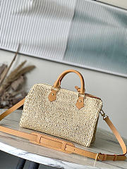Louis Vuitton LV Speedy Bandoulière 30 Raffia 34x22x19cm - 4