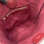 Gucci GG Emblem Medium Shoulder Bag Red 24x26x10cm - 2