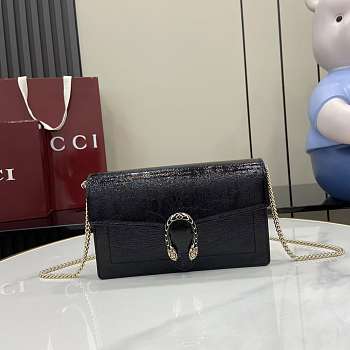 Gucci Dionysus Wallet On Chain Black 20x12.5x4.5cm