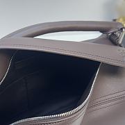 Loewe Large Puzzle Biker Bag Shiny Calfskin Dark Brown 33x21.5x14.7cm - 6