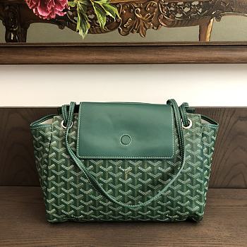 Goyard Rouette PM Tote Bag Green 30x22x14cm
