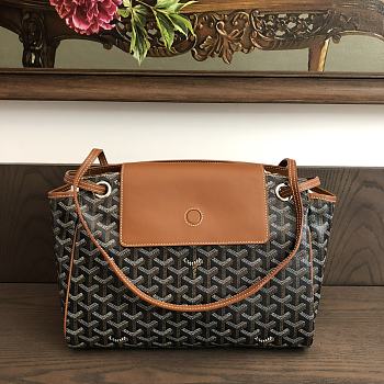 Goyard Rouette PM Tote Bag Brown 30x22x14cm