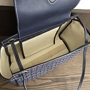 Goyard Rouette PM Tote Bag Navy Blue 30x22x14cm - 6