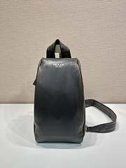 Prada Nappa Leather Backpack Dark Brown 32x18.5x11cm - 1
