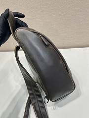 Prada Nappa Leather Backpack Dark Brown 32x18.5x11cm - 5