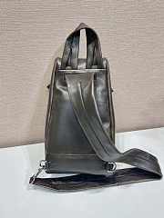 Prada Nappa Leather Backpack Dark Brown 32x18.5x11cm - 4
