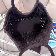 Miu Miu Ivy Brown Mesh Tote Bag 28x26x12.5cm - 3