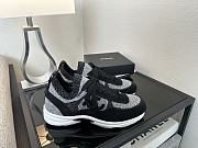 Chanel Knit Trainers Black Sneaker - 1
