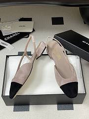 Chanel Slingback Suede Pink Flats - 4