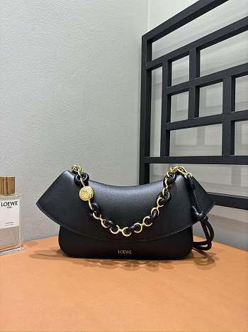 Loewe Medium Ola Bag Smooth Calfskin Black 26x18x13cm