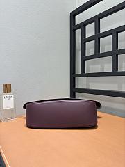 Loewe Medium Ola Bag Smooth Calfskin Dark Burgundy 26x18x13cm - 5