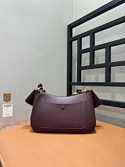 Loewe Medium Ola Bag Smooth Calfskin Dark Burgundy 26x18x13cm - 2